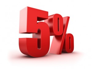 5 percent