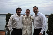 bedros-keuilian Me and Steve Hochman with the Groom (Pete)